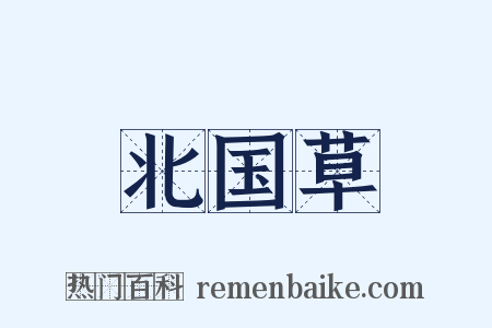 北国草是什么意思的图片
